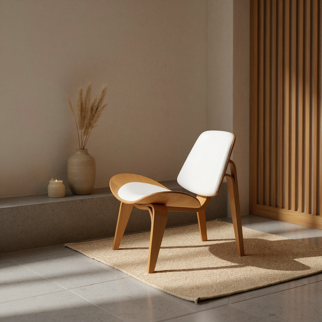 Shell Armchair White